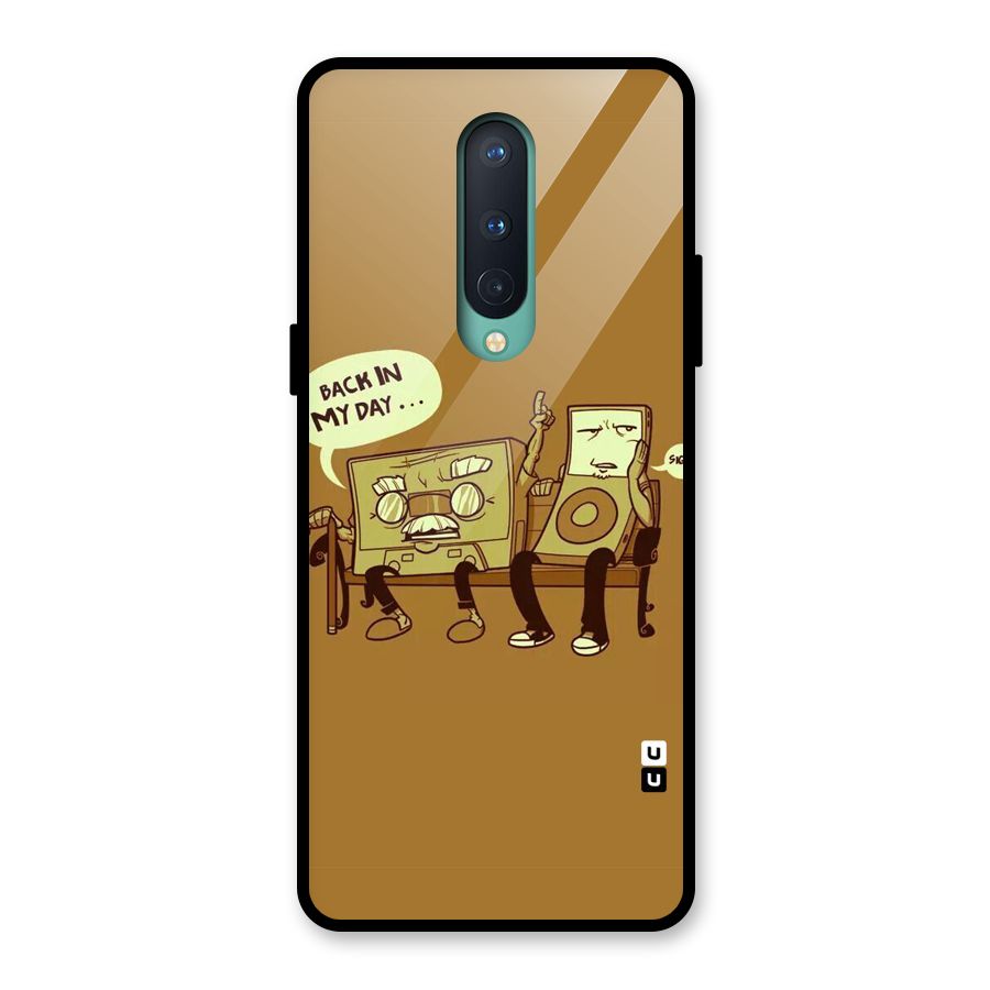 Back In Day Casette Glass Back Case for OnePlus 8