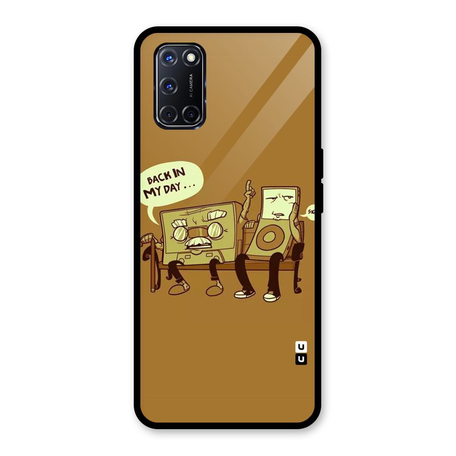 Back In Day Casette Glass Back Case for Oppo A52