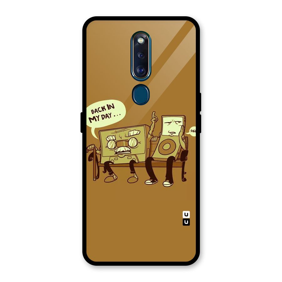 Back In Day Casette Glass Back Case for Oppo F11 Pro