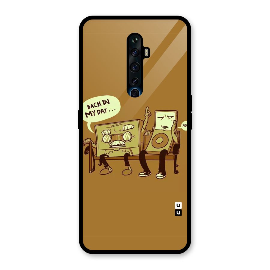 Back In Day Casette Glass Back Case for Oppo Reno2 Z