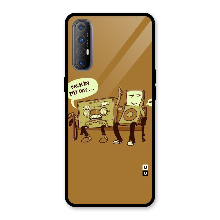 Back In Day Casette Glass Back Case for Oppo Reno3 Pro