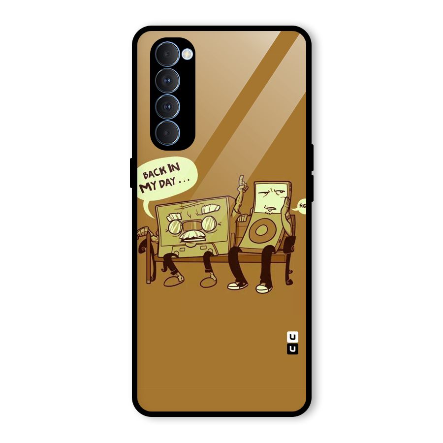 Back In Day Casette Glass Back Case for Oppo Reno4 Pro