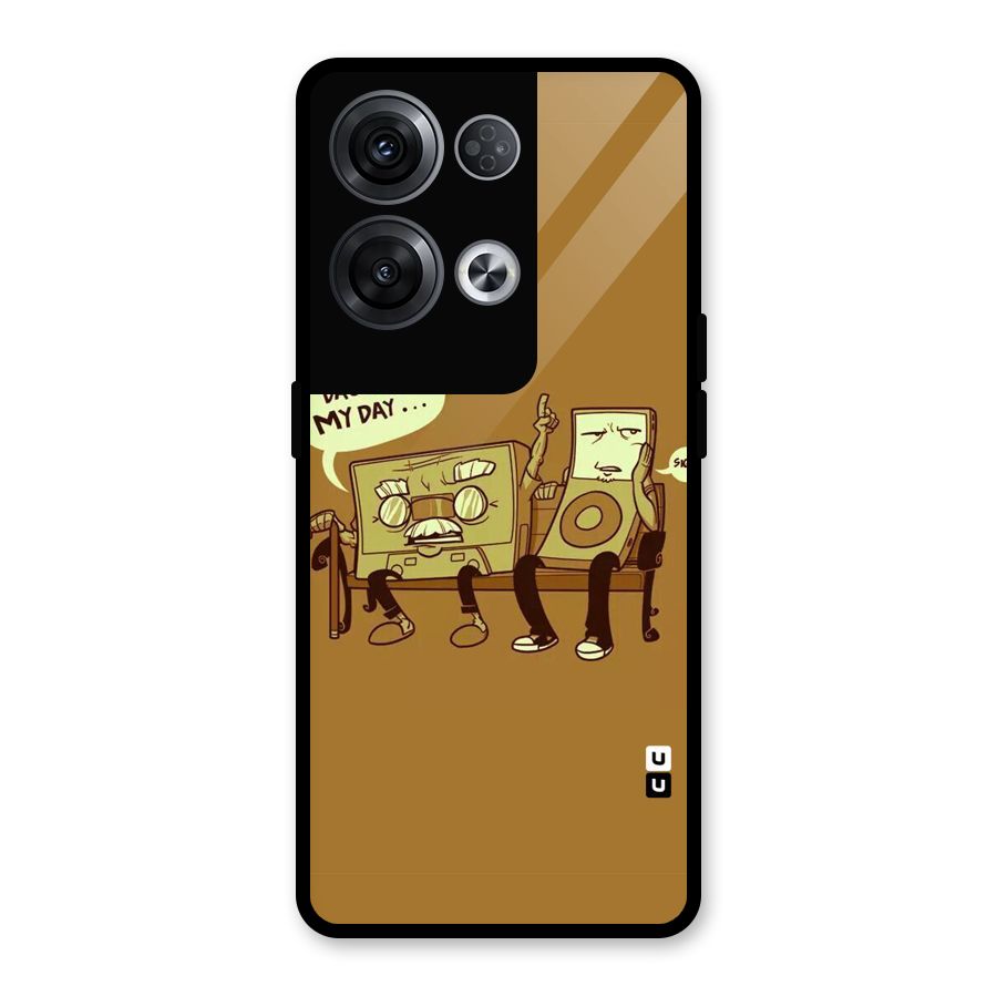 Back In Day Casette Glass Back Case for Oppo Reno8 Pro 5G