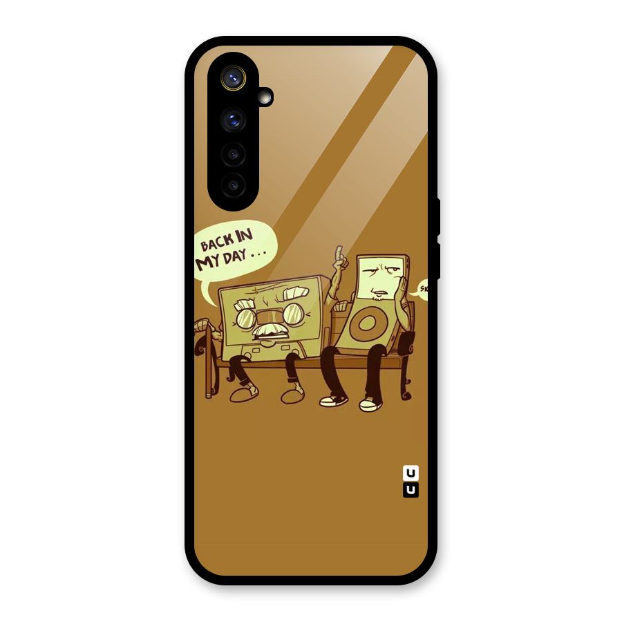Back In Day Casette Glass Back Case for Realme 6