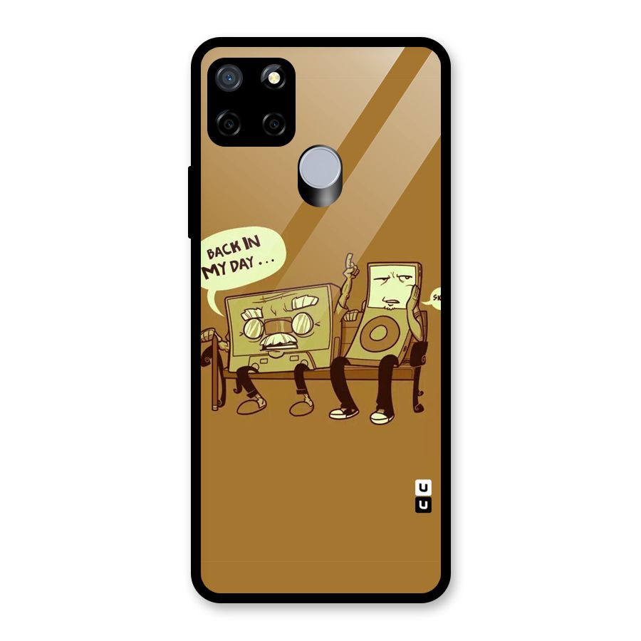 Back In Day Casette Glass Back Case for Realme C12