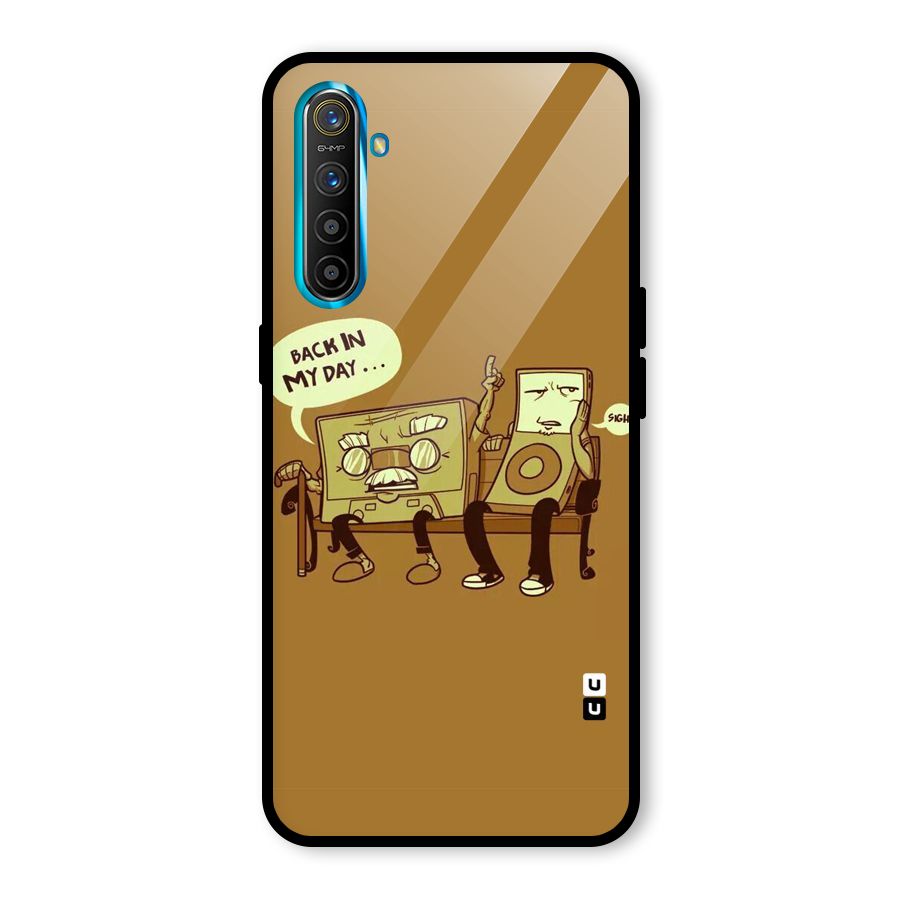 Back In Day Casette Glass Back Case for Realme XT