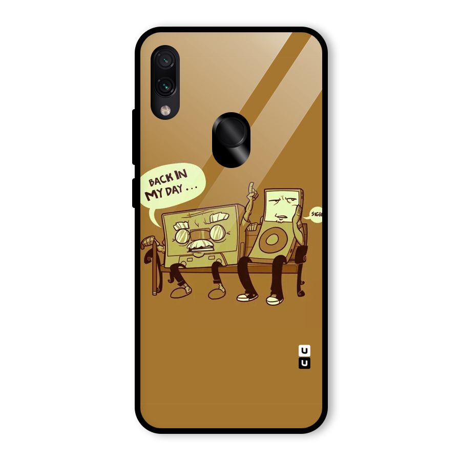 Back In Day Casette Glass Back Case for Redmi Note 7
