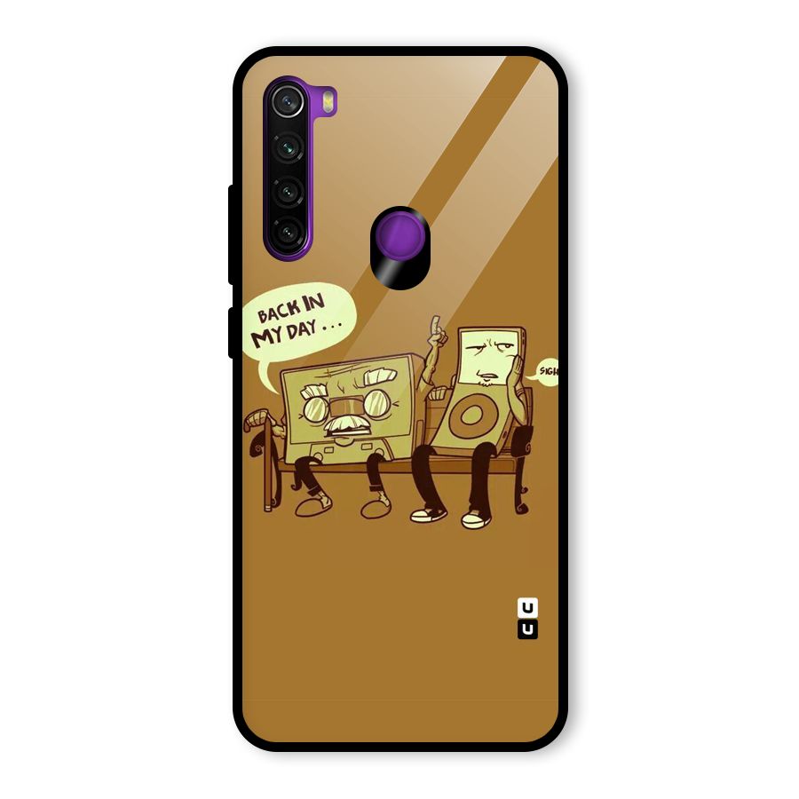 Back In Day Casette Glass Back Case for Redmi Note 8