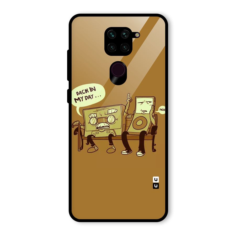 Back In Day Casette Glass Back Case for Redmi Note 9