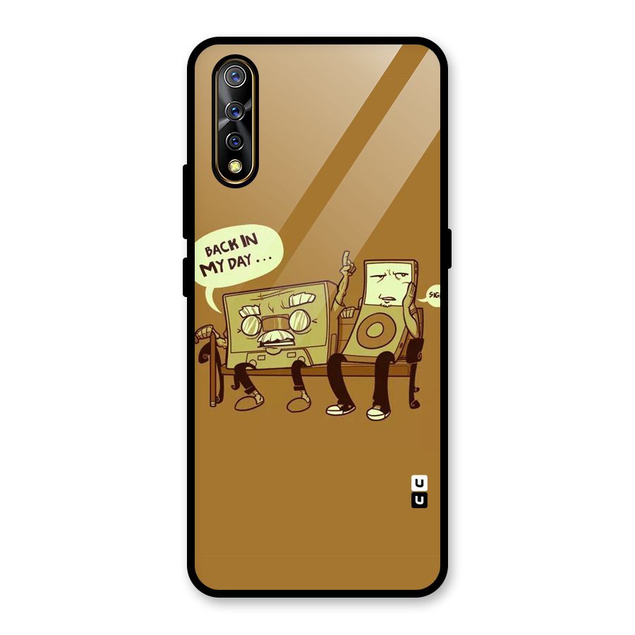 Back In Day Casette Glass Back Case for Vivo S1