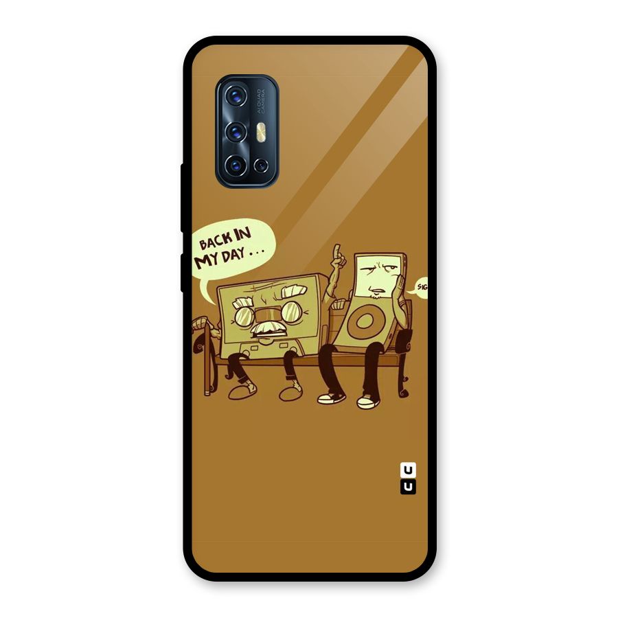Back In Day Casette Glass Back Case for Vivo V17