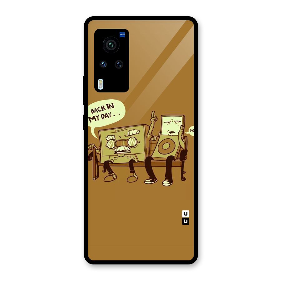 Back In Day Casette Glass Back Case for Vivo X60 Pro