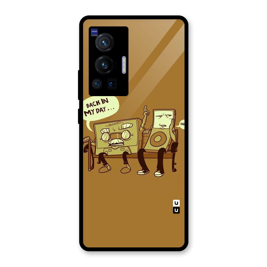 Back In Day Casette Glass Back Case for Vivo X70 Pro