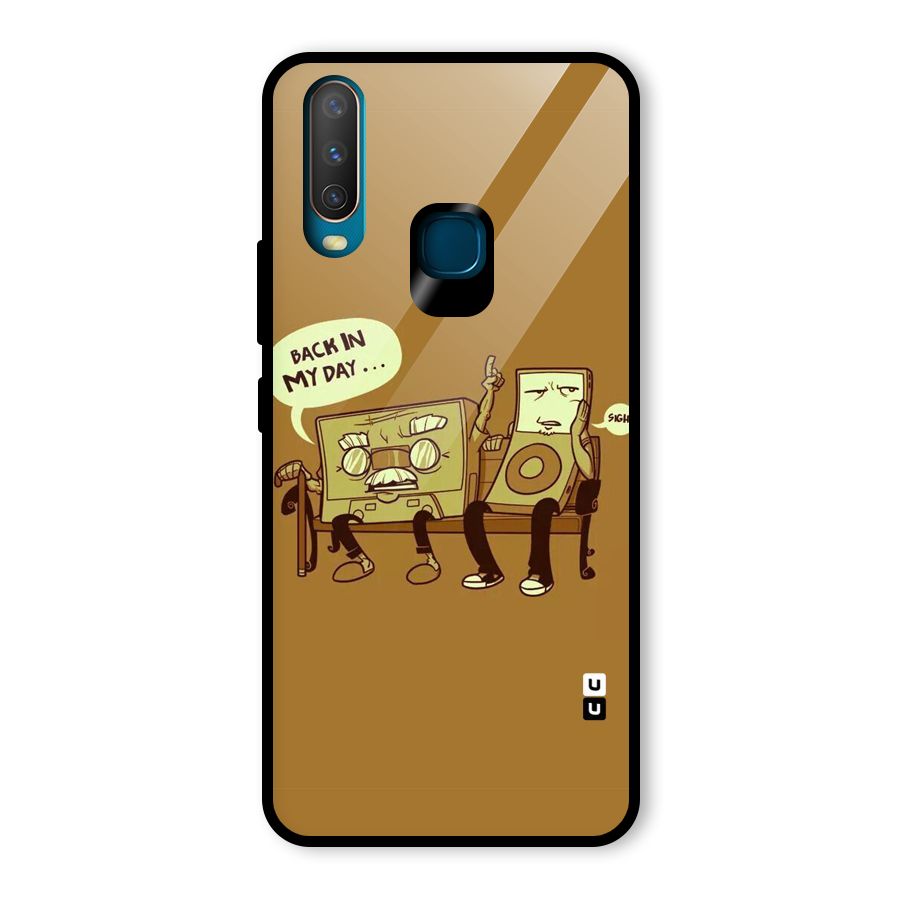 Back In Day Casette Glass Back Case for Vivo Y15