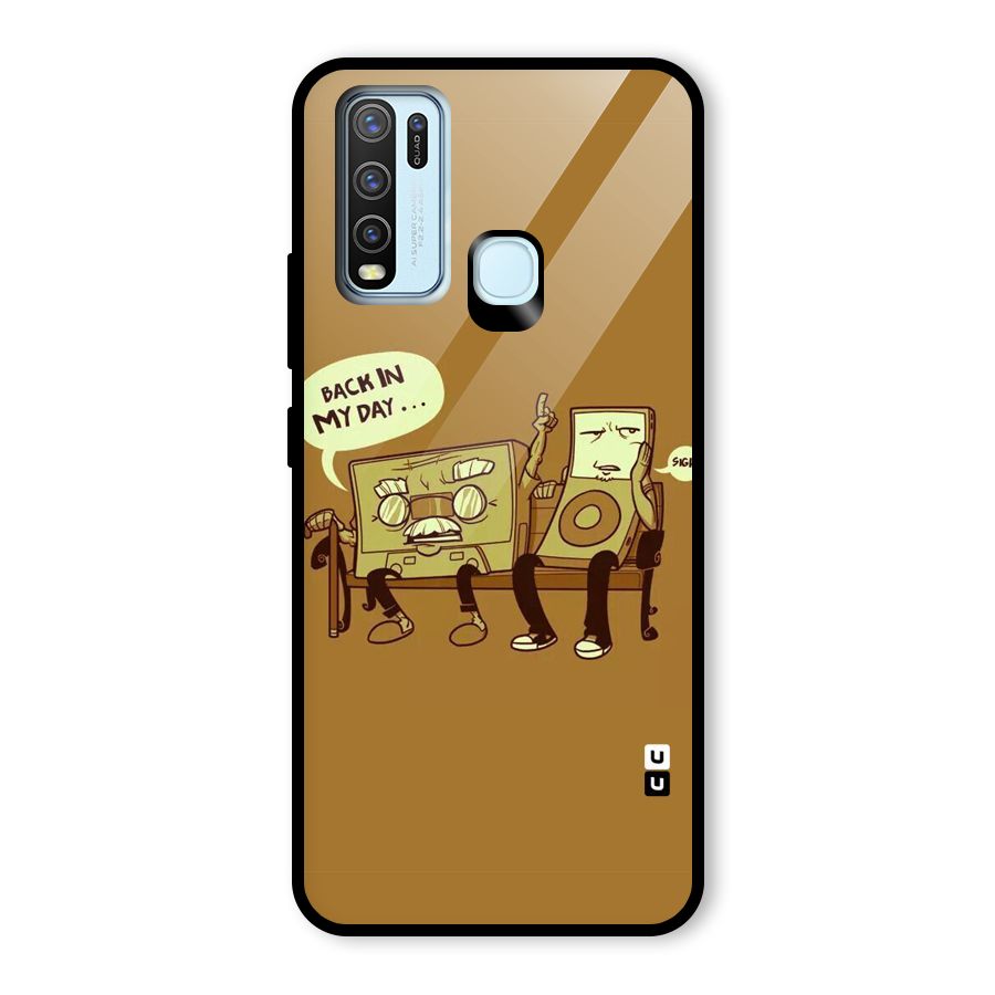 Back In Day Casette Glass Back Case for Vivo Y30