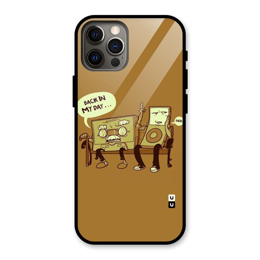 Back In Day Casette Glass Back Case for iPhone 12 Pro