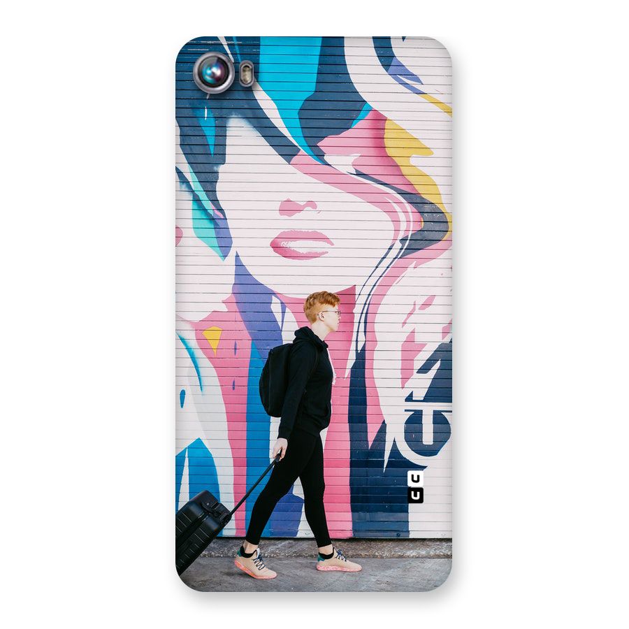 Backpacker Back Case for Micromax Canvas Fire 4 A107