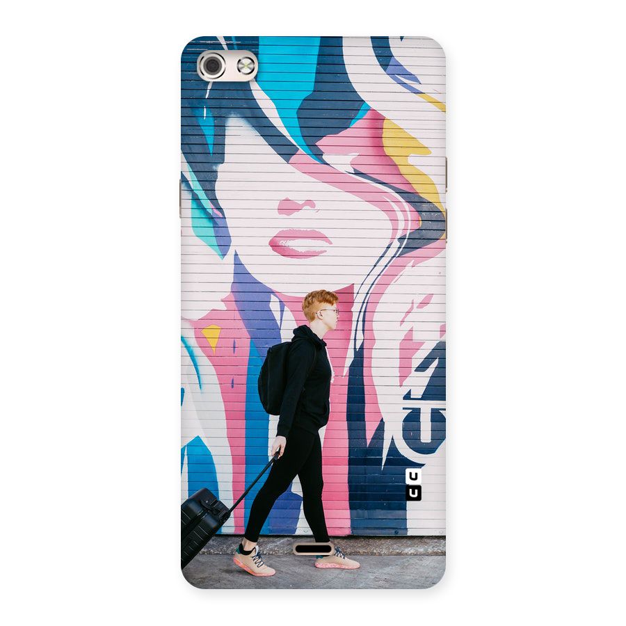 Backpacker Back Case for Micromax Canvas Silver 5