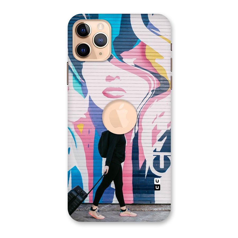 Backpacker Back Case for iPhone 11 Pro Max Logo Cut