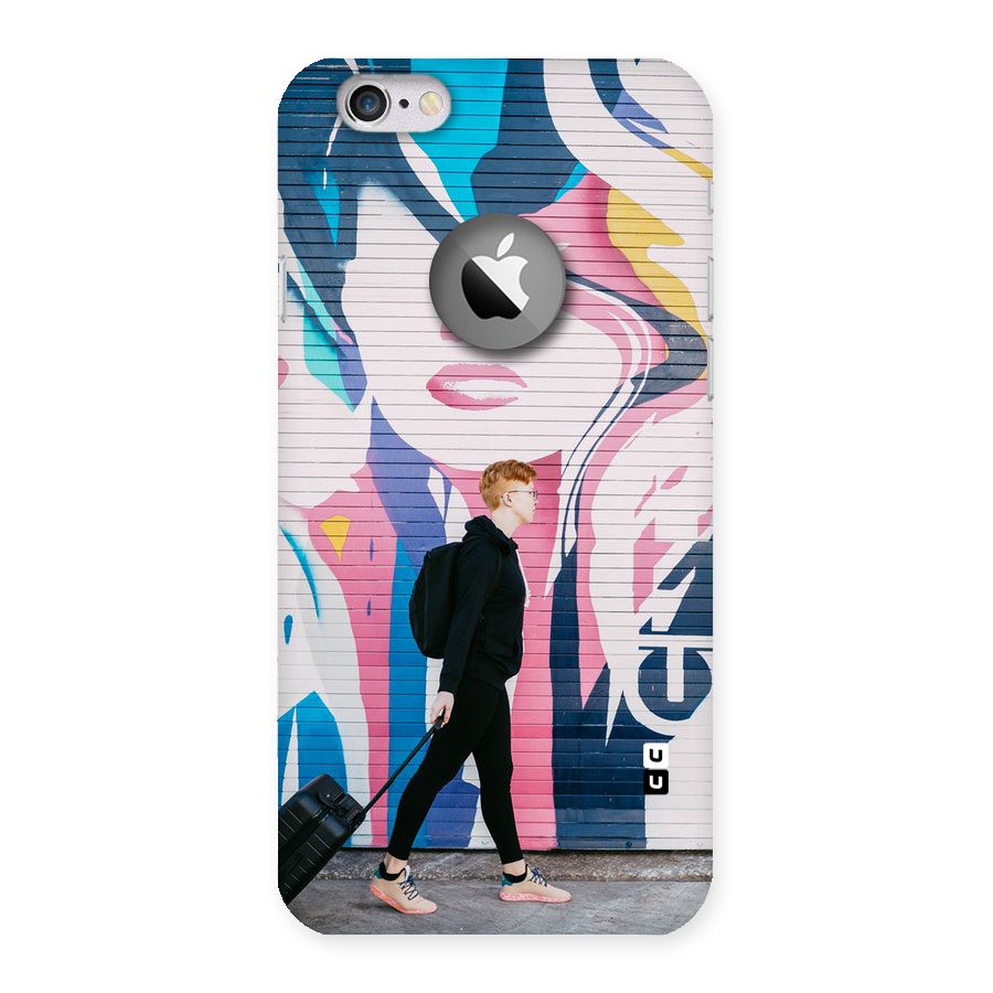 Backpacker Back Case for iPhone 6 Logo Cut