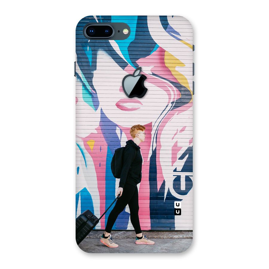 Backpacker Back Case for iPhone 7 Plus Apple Cut