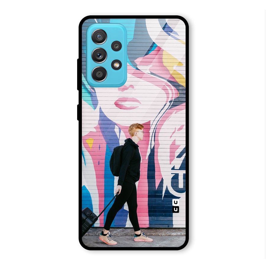 Backpacker Glass Back Case for Galaxy A52