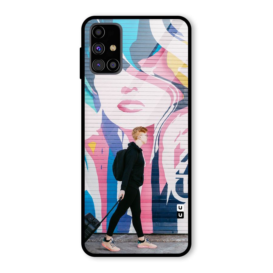 Backpacker Glass Back Case for Galaxy M31s