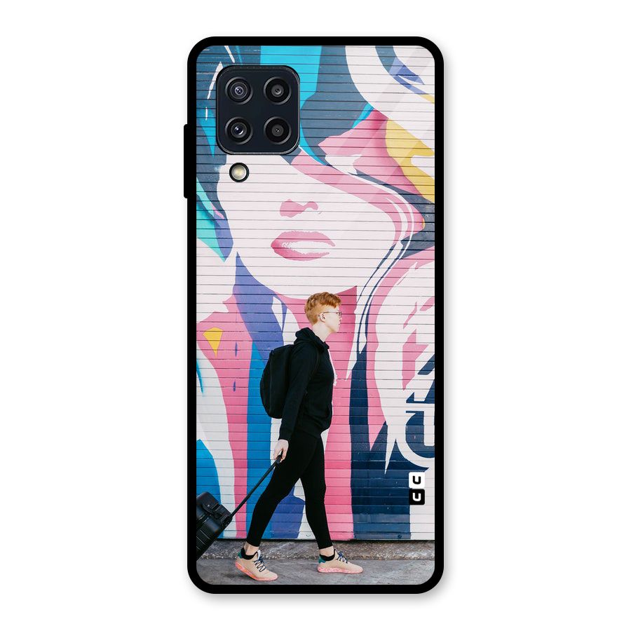 Backpacker Glass Back Case for Galaxy M32