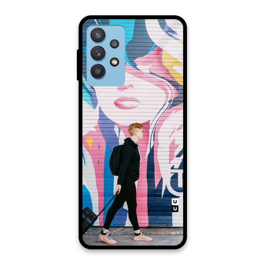 Backpacker Glass Back Case for Galaxy M32 5G