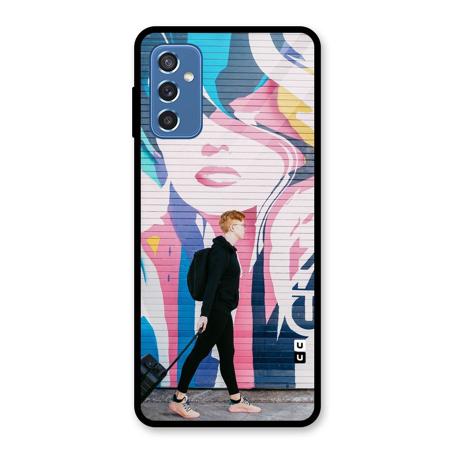 Backpacker Glass Back Case for Galaxy M52 5G