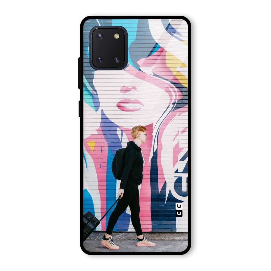 Backpacker Glass Back Case for Galaxy Note 10 Lite