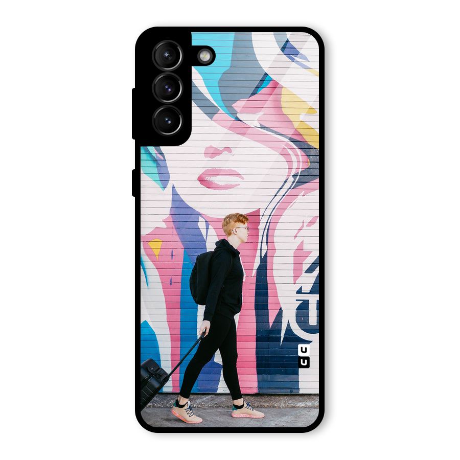 Backpacker Glass Back Case for Galaxy S21 Plus