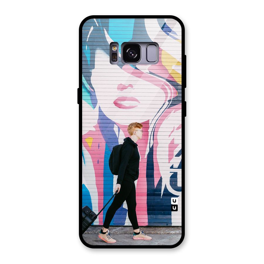 Backpacker Glass Back Case for Galaxy S8