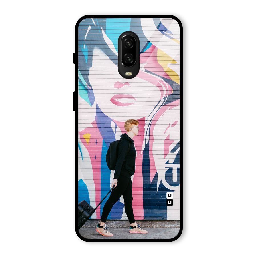 Backpacker Glass Back Case for OnePlus 6T
