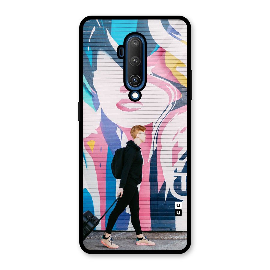 Backpacker Glass Back Case for OnePlus 7T Pro