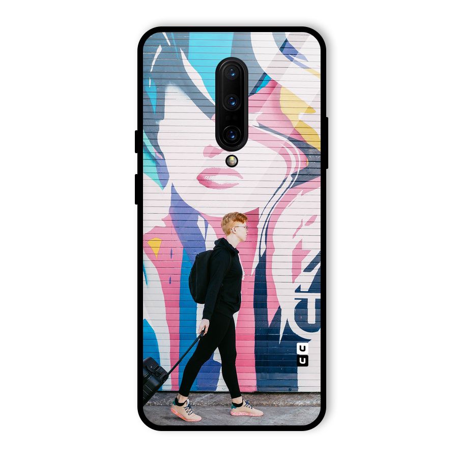 Backpacker Glass Back Case for OnePlus 7 Pro