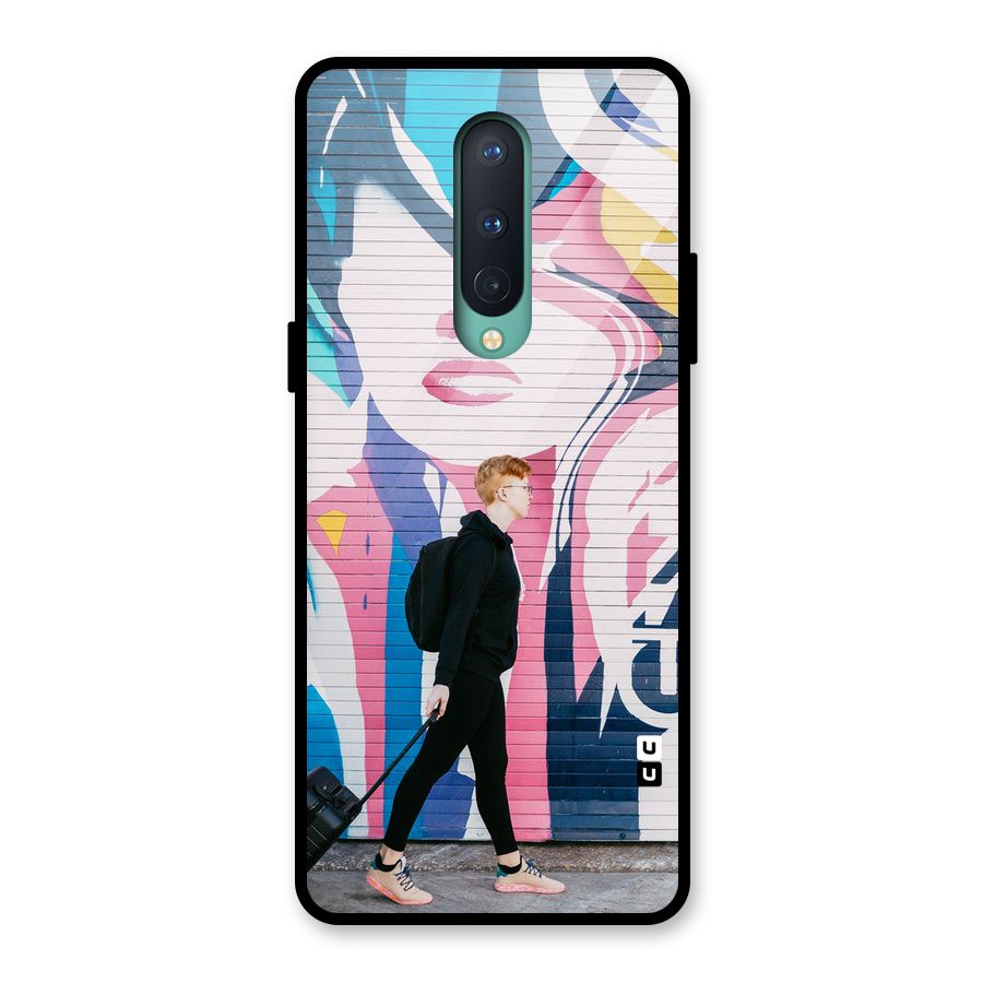 Backpacker Glass Back Case for OnePlus 8