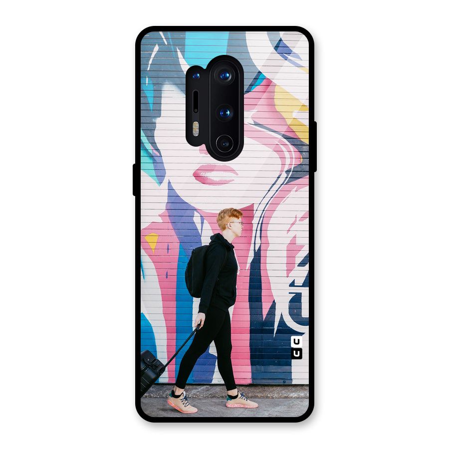Backpacker Glass Back Case for OnePlus 8 Pro