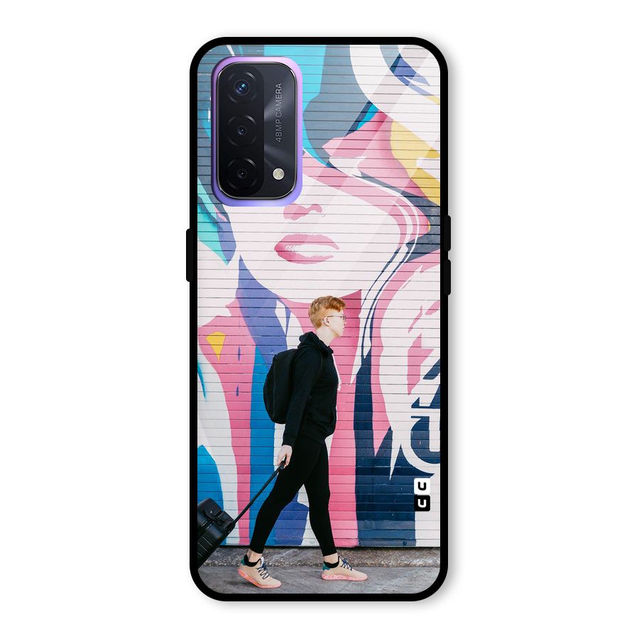 Backpacker Glass Back Case for Oppo A74 5G