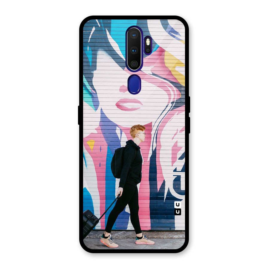 Backpacker Glass Back Case for Oppo A9 (2020)