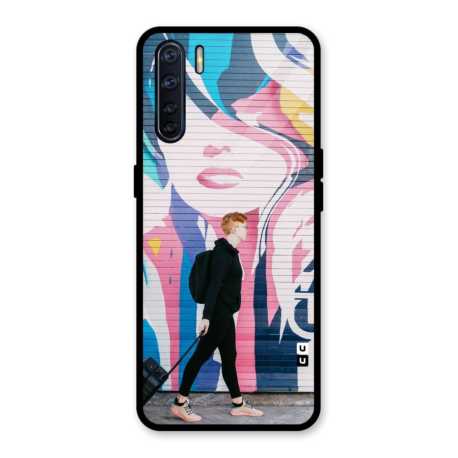 Backpacker Glass Back Case for Oppo F15