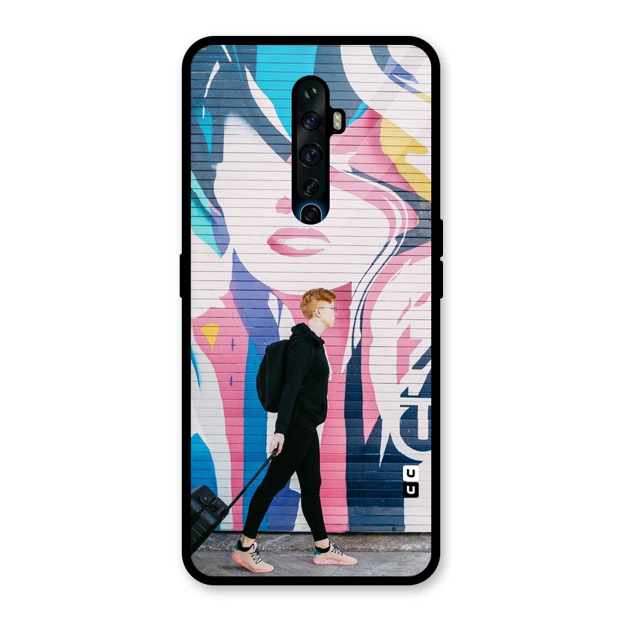 Backpacker Glass Back Case for Oppo Reno2 F