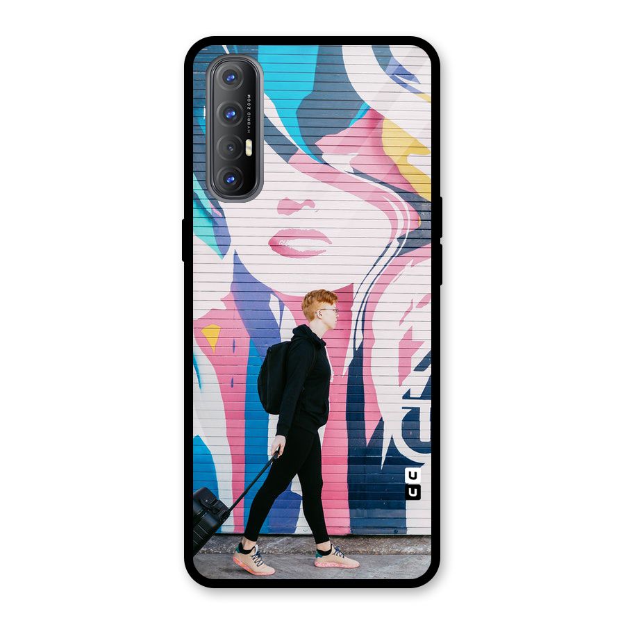 Backpacker Glass Back Case for Oppo Reno3 Pro