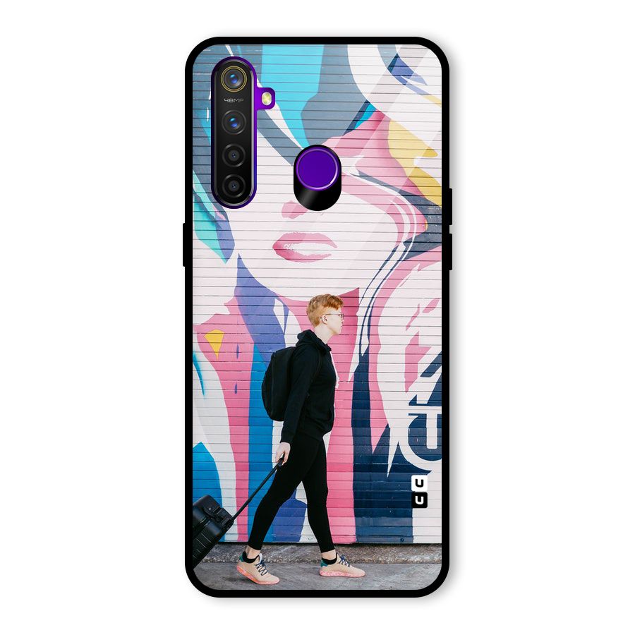 Backpacker Glass Back Case for Realme 5 Pro
