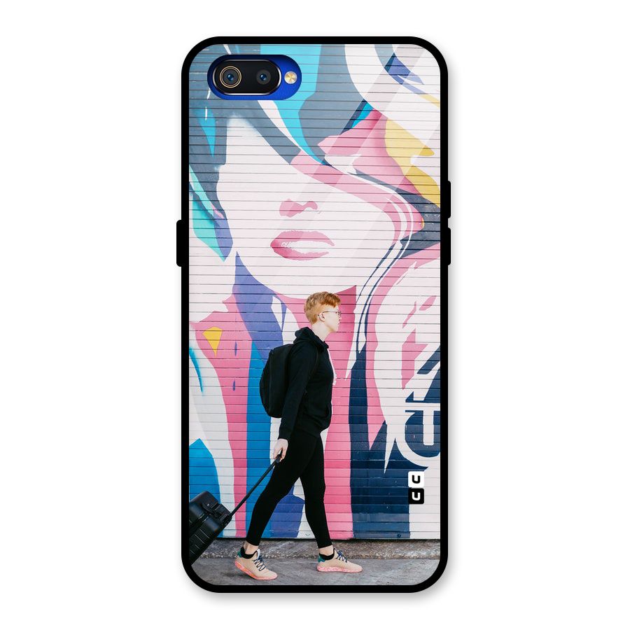 Backpacker Glass Back Case for Realme C2