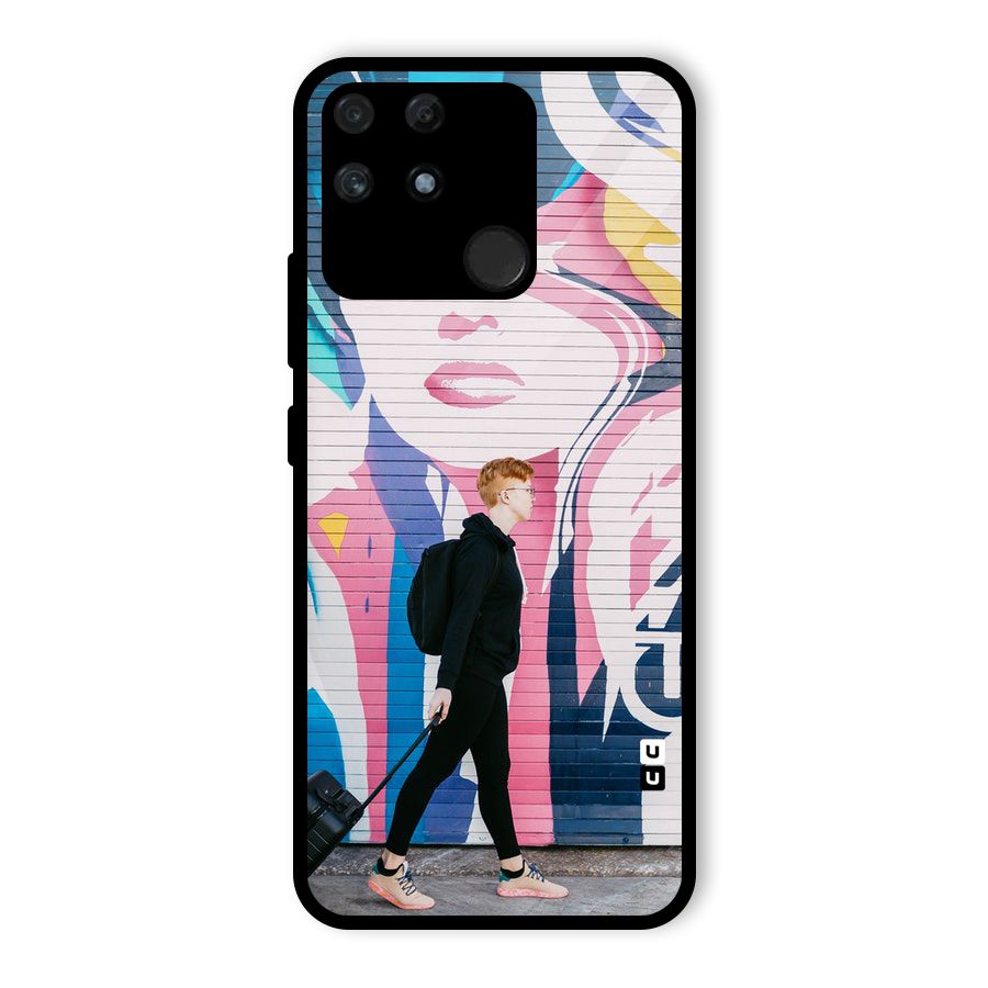 Backpacker Glass Back Case for Realme Narzo 50A