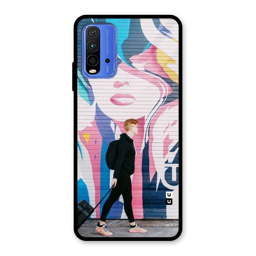 Backpacker Glass Back Case for Redmi 9 Power