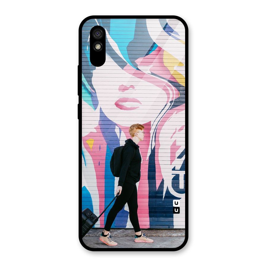 Backpacker Glass Back Case for Redmi 9i