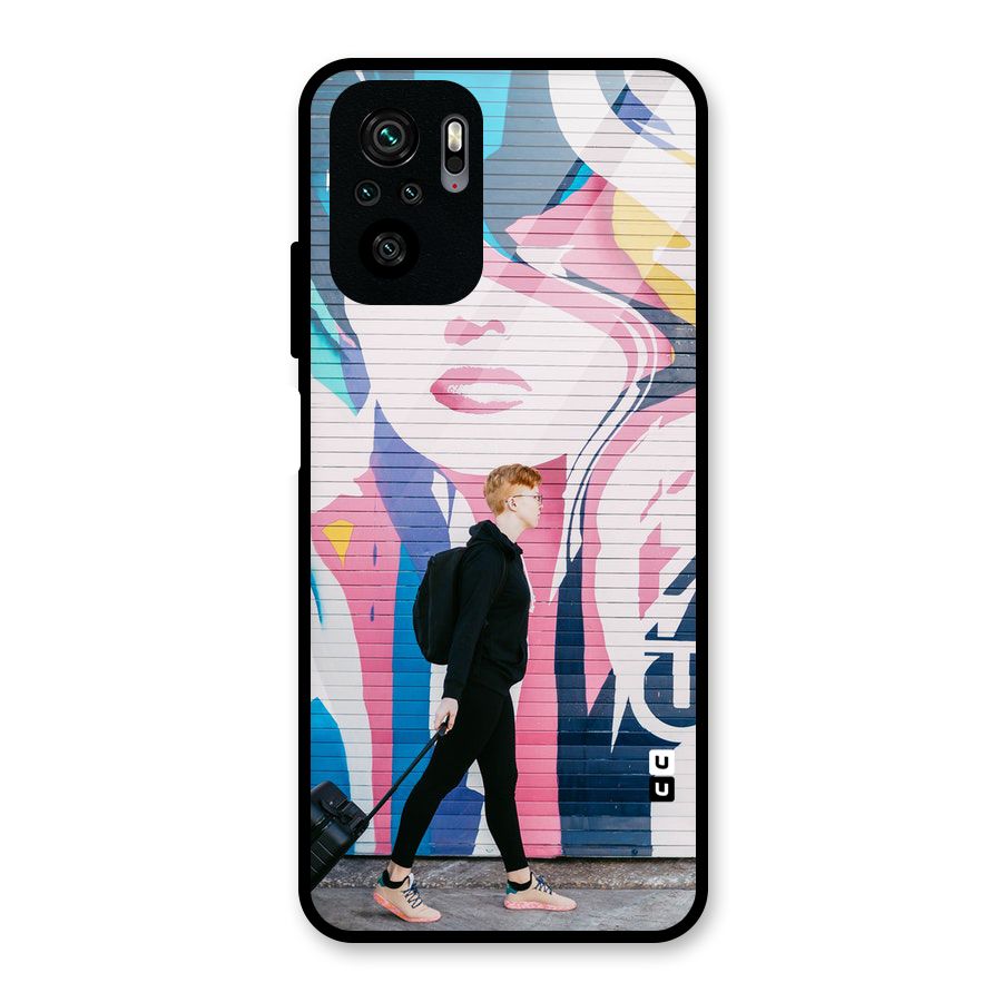 Backpacker Glass Back Case for Redmi Note 10S