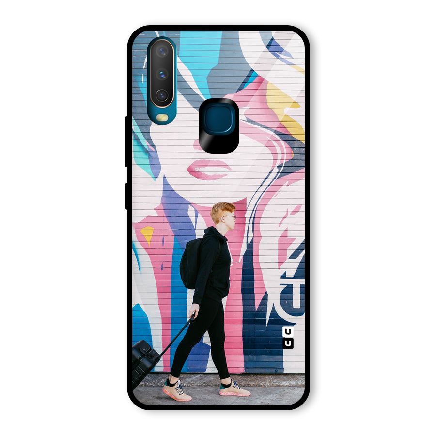 Backpacker Glass Back Case for Vivo U10